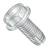 8-32 x 1/4 Unslotted Indented Hex Washer Thread Cutting Screw Type 1 Fully Threaded Zinc-Bolt Demon