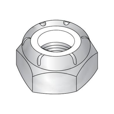 3/4-16 NTE Thin Pattern Nylon Insert Hex Lock Nut 18-8 Stainless Steel-Bolt Demon
