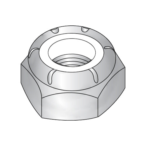 3/4-16 NTE Thin Pattern Nylon Insert Hex Lock Nut 18-8 Stainless Steel-Bolt Demon