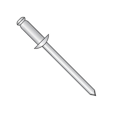 1/8 x .50-.62 Steel Zinc Rivet with Steel Mandrel-Bolt Demon