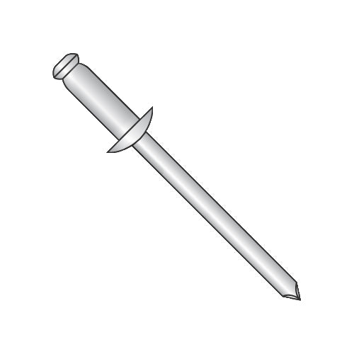 1/8 x .50-.62 Steel Zinc Rivet with Steel Mandrel-Bolt Demon