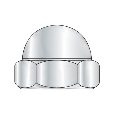 10-32 Two Piece Low Crown Cap Nut Nickel Plated-Bolt Demon