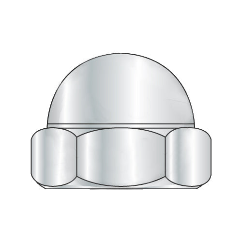 10-32 Two Piece Low Crown Cap Nut Nickel Plated-Bolt Demon