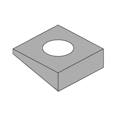 1" Square Beveled Washer F436 A325 A490 Plain-Bolt Demon