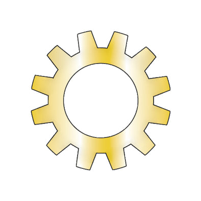 5/16 External Tooth Lock Washer Zinc Yellow-Bolt Demon