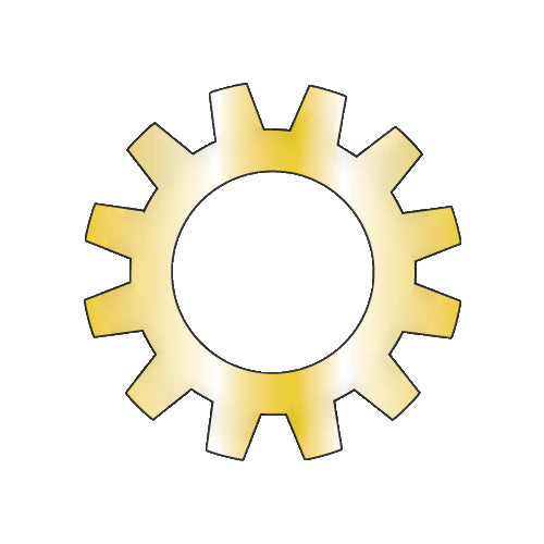 5/16 External Tooth Lock Washer Zinc Yellow-Bolt Demon