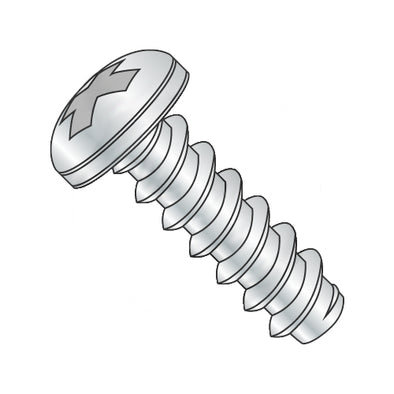 6-20 x 7/8 Phillips Pan Self Tapping Screw Type B Fully Threaded Zinc and Bake-Bolt Demon