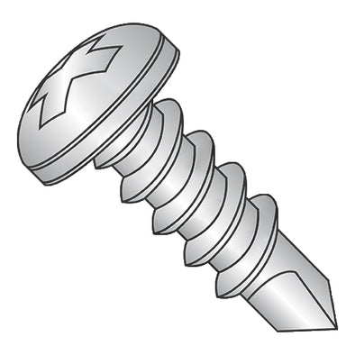10-16 x 3/4 Phillips Pan Full Thread Self Drill Screw Zinc Nickel Bake 1,000 hour Salt Spray-Bolt Demon