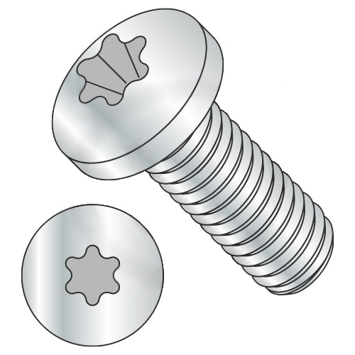 M1.6-0.35 x 4 ISO14583 Metric 6-Lobe Pan Machine Screw Full Thd Class 8.8 Heat Treat ZincROHS-Bolt Demon