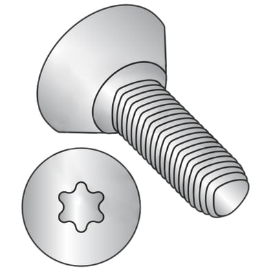 8-32 x 3/8 6-Lobe Flat U/C Taptite Alternative Thread Roll Full Thred 18-8 SS Passivate Wax-Bolt Demon