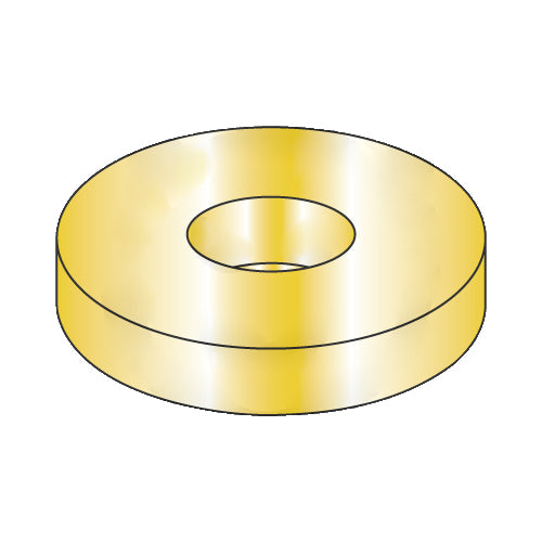 3/8 SAE Through Hardened Washer Zinc Yellow-Bolt Demon
