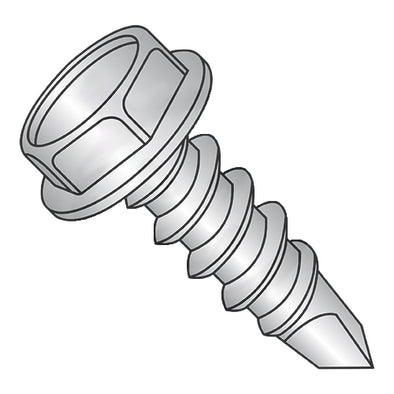 1/4-14 x 7/8 Unslot Indent HWH Self Drill #1 Point Full Thrd Zinc 1000 hours Salt Spray-Bolt Demon
