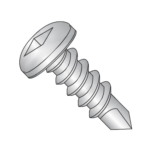6-20 x 3/8 Square Pan Self Drilling Screw Full Thread 18-8 Stainless Steel-Bolt Demon