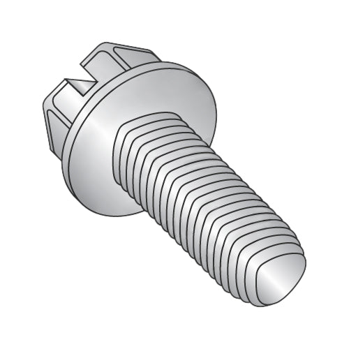 6-32 x 1/4 Slot Ind Hex Wash Taptite Alternative Full Thread 18-8 Stainless Passivate & Wax-Bolt Demon