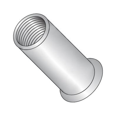 5/16-18-.200 Small Head Threaded Insert Rivet Nut Aluminum Cleaned and Polished Non-Ribbed-Bolt Demon