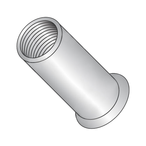 5/16-18-.200 Small Head Threaded Insert Rivet Nut Aluminum Cleaned and Polished Non-Ribbed-Bolt Demon