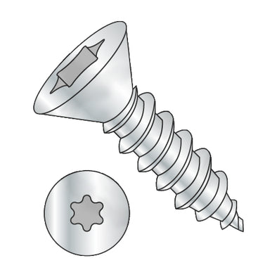6-20 x 5/8 6 Lobe Flat Self Tapping Screw Type AB Fully Threaded Zinc-Bolt Demon