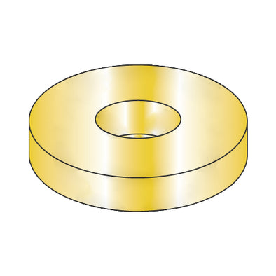 #10 SAE Flat Washer Zinc Yellow-Bolt Demon