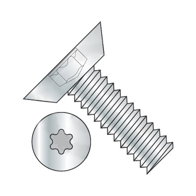 4-40 x 5/16 6-Lobe Flat Undercut Machine Screw Fully Threaded Zinc-Bolt Demon