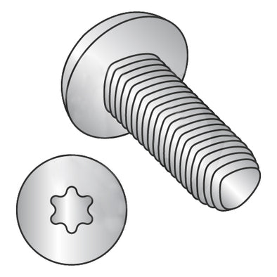 M3-0.5 x 10 DIN 7500CE 6-Lobe Pan Thread Roll Screw Full Thd 18-8 StainlessSteel PassivateWax-Bolt Demon