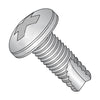 2-56 x 1/4 Phillips Pan Thread Cutting Screw Type 23 Fully Threaded 18-8 Stainless Steel-Bolt Demon