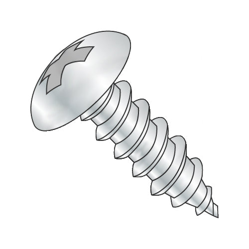 12-14 x 2 Phill Full Contour Truss Self Tapping Screw Type AB Fully Thread Zinc-Bolt Demon