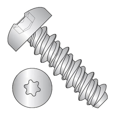 1/4-15 x 3/4 Six Lobe Pan High Low Screw Fully Threaded 410 Stainless Steel-Bolt Demon