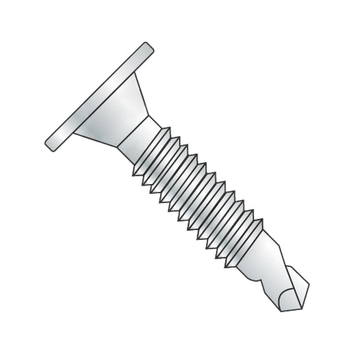 1/4-20 x 2 1/2 Phil Wafer Head #3 Point Self Drill Screw Machine Screw Full Thread Zinc-Bolt Demon