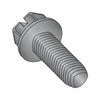 8-32 x 3/8 Slot Ind HexWash Taptite Alternative Thread Roll Screw Fully Thrd Black Oxide & Wax-Bolt Demon