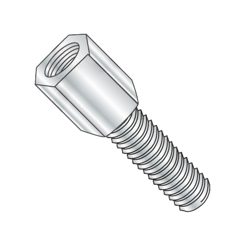 4-40X1/2 3/16 Hex Jackscrew Male Zinc-Bolt Demon