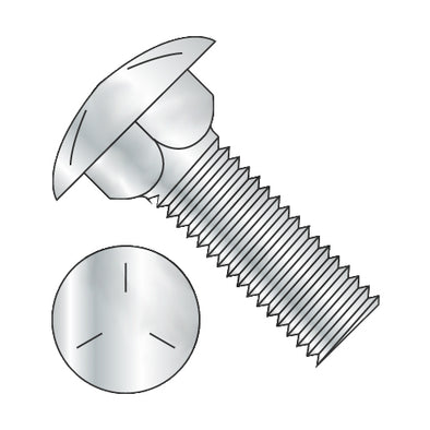 5/16-18 x 1 1/2 Carriage Bolt Grade 5 Fully Threaded Zinc-Bolt Demon