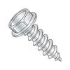 6-18 x 1/2 Unslotted Indented Hex Washer Self Tapping Screw Type A Full Threaded Zinc-Bolt Demon