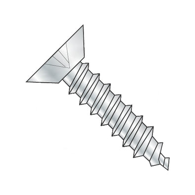 6-20 x 5/8 Phillips Flat Undercut Self Tapping Screw Type AB Fully Threaded Zinc-Bolt Demon