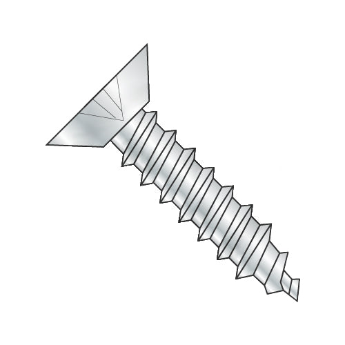 6-20 x 5/8 Phillips Flat Undercut Self Tapping Screw Type AB Fully Threaded Zinc-Bolt Demon