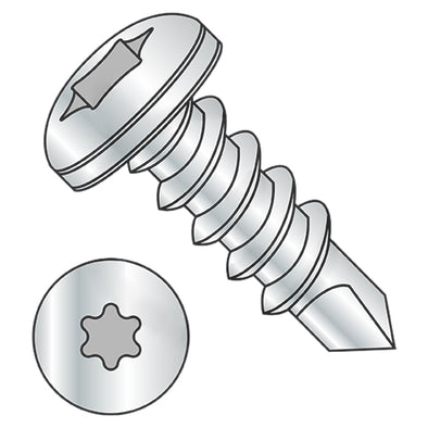 10-16 x 1 6 Lobe Pan Full Thread Self Drilling Screw 410 Stainless Steel-Bolt Demon