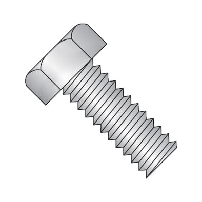 6-32 x 1 Unslotted Indented Hex Head Machine Screw Fully Threaded 18-8 Stainless Steel-Bolt Demon