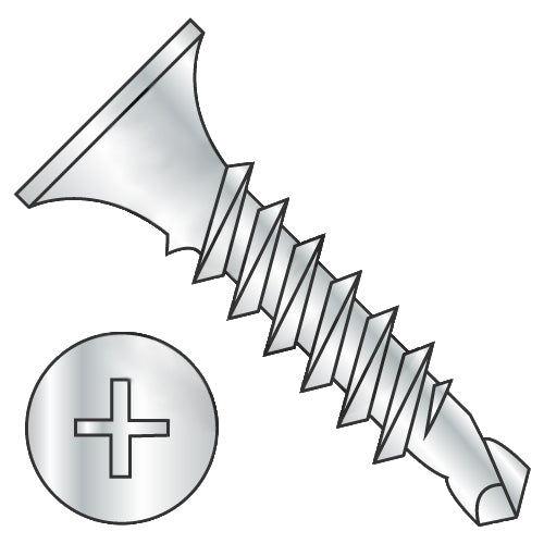 8-18 x 3/4 Phillips Bugle Head Full Thread Self Drilling Drywall Screw Zinc & Bake-Bolt Demon