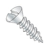 8-18 x 1 Slotted Oval Self Tapping Screw Type AB Fully Threaded Zinc-Bolt Demon