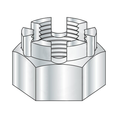 3/4-16 Castle Nut Grade 5 Zinc-Bolt Demon
