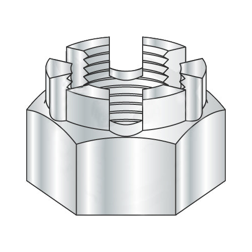 3/4-16 Castle Nut Grade 5 Zinc-Bolt Demon