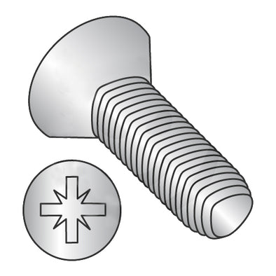 M6-1.0 x 16 DIN 7500M Metric Type Z Flat Thread Roll Screw Full Thd 18-8 Stain Steel PassWax-Bolt Demon