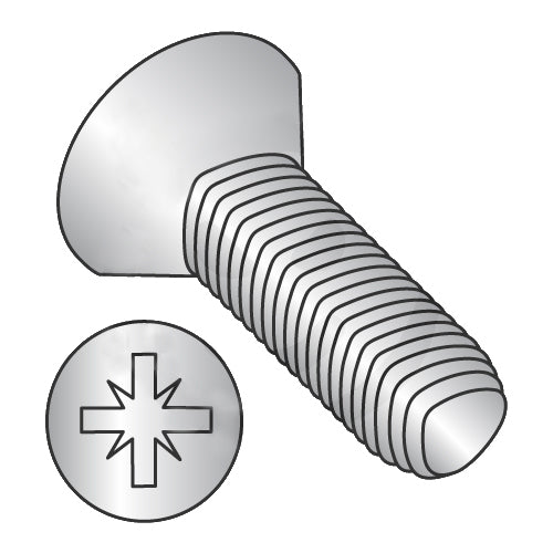 M6-1.0 x 16 DIN 7500M Metric Type Z Flat Thread Roll Screw Full Thd 18-8 Stain Steel PassWax-Bolt Demon
