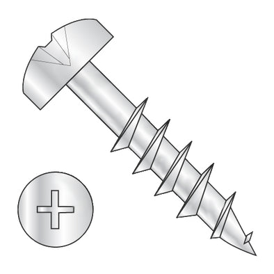 10-9 x 1 1/4 Phillips Pan Deep Thread Wood Screw 2/3 Thread Zinc-Bolt Demon