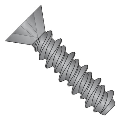 6-19 x 5/8 Phillips Flat High Low Screw Fully Threaded Black Zinc-Bolt Demon
