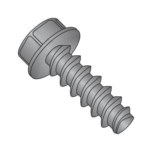 8-16 x 3/4 Unslot Ind Hex Washer Plastite Alternative 48-2 Fully Threaded Black Oxide & Wax-Bolt Demon