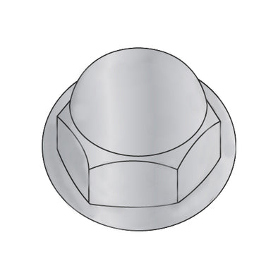 3/8-16 Closed End Cap Nut Washer Based Die Cast Zinc Alloy-Bolt Demon