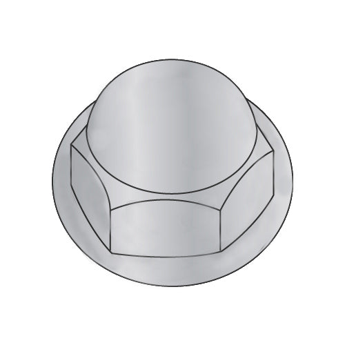 3/8-16 Closed End Cap Nut Washer Based Die Cast Zinc Alloy-Bolt Demon