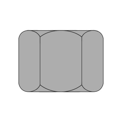 7/16-14 Heavy Hex Nut Plain Steel-Bolt Demon