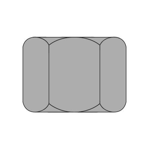 7/16-14 Heavy Hex Nut Plain Steel-Bolt Demon