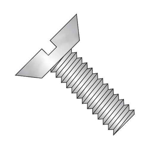 6-32 x 1/4 Slotted Flat Undercut Machine Screw Fully Threaded 18-8 Stainless Steel-Bolt Demon